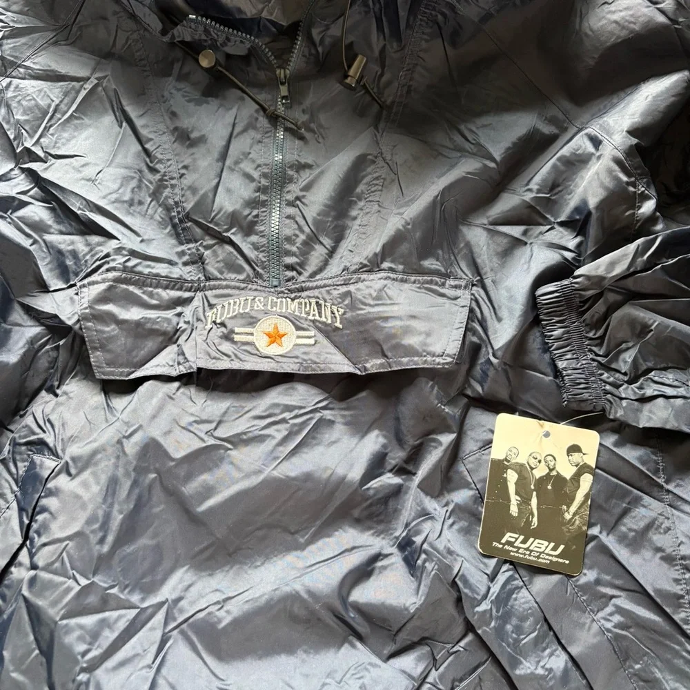Vintage 90’s FUBU pullover windbreaker unisex NWT